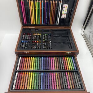 Drawing Pencils and Crayon  Pastels in Wood  Case